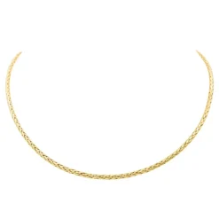 Collier Maille palmier Or jaune