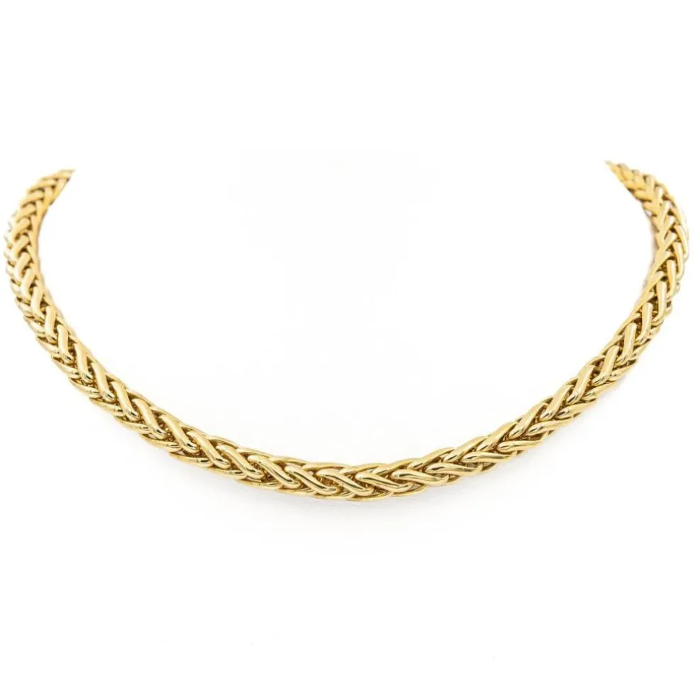 Collier Maille palmier Or jaune