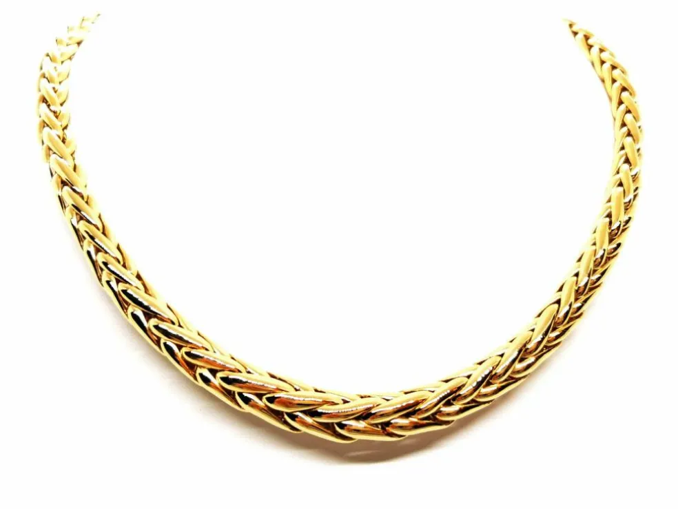 Collier Maille palmier Or jaune