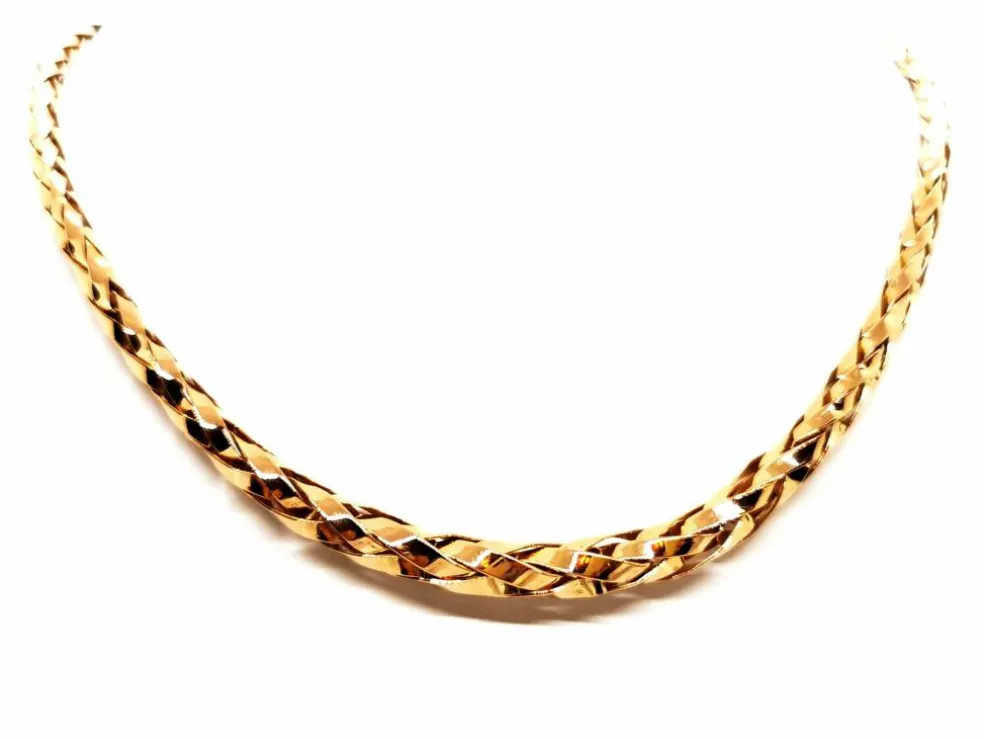 Collier Maille palmier Or rose