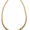 Collier maille palmier Or jaune