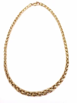 Collier maille palmier Or jaune