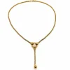 Collier Maille palmier Or jaune