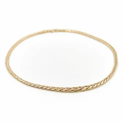 Collier Maille palmier Or jaune