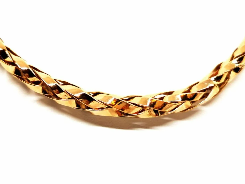Collier Maille palmier Or rose