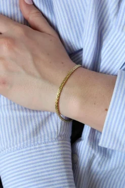 Collier Maille palmier Or jaune