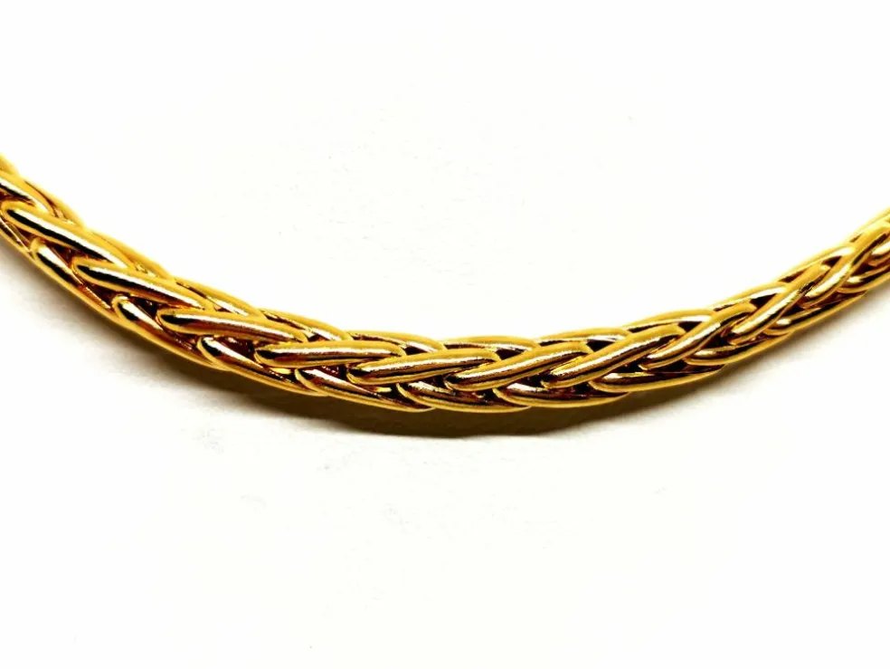 Collier Maille palmier Or jaune