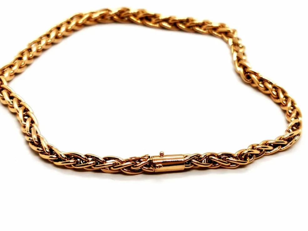 Collier Maille palmier Or jaune