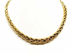 Collier Maille palmier Or jaune
