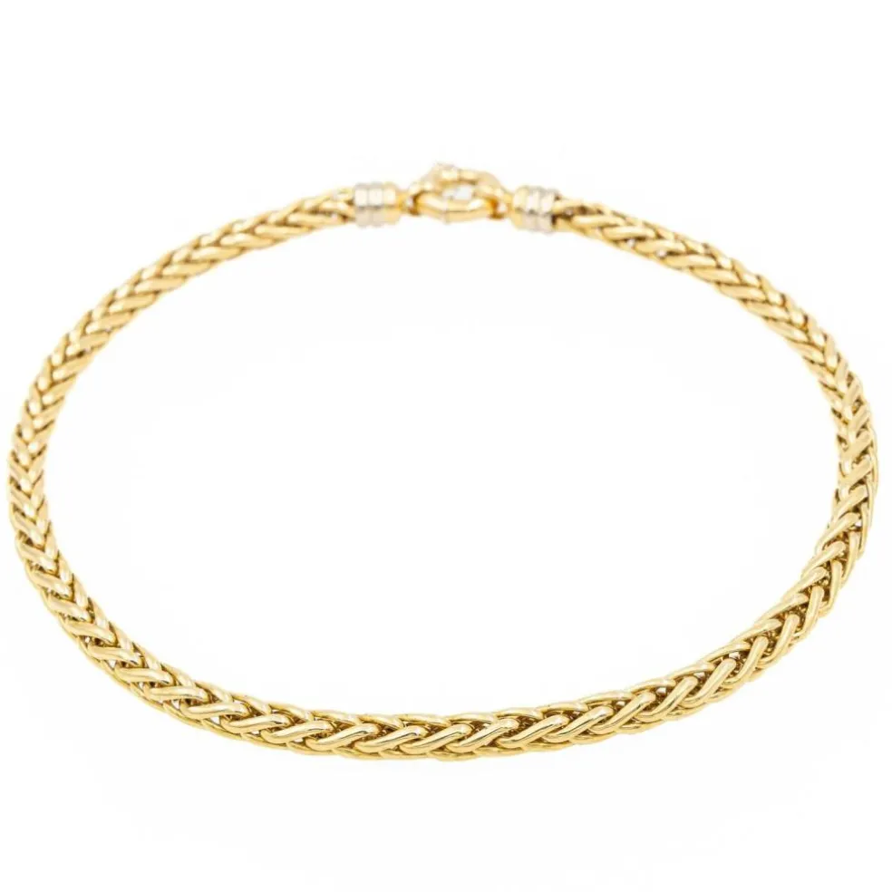 Collier Maille palmier Or jaune