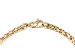 Collier maille palmier Or jaune