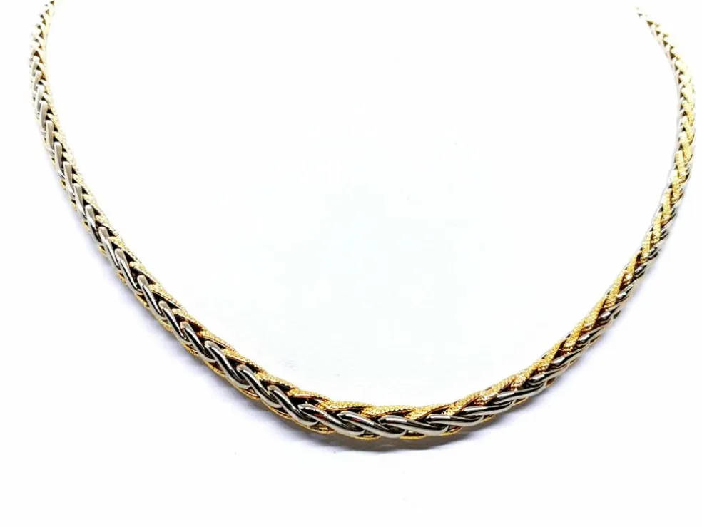 Collier Maille palmier Or jaune