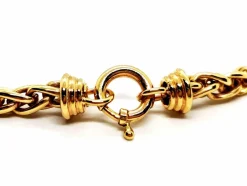 Collier Maille palmier Or jaune