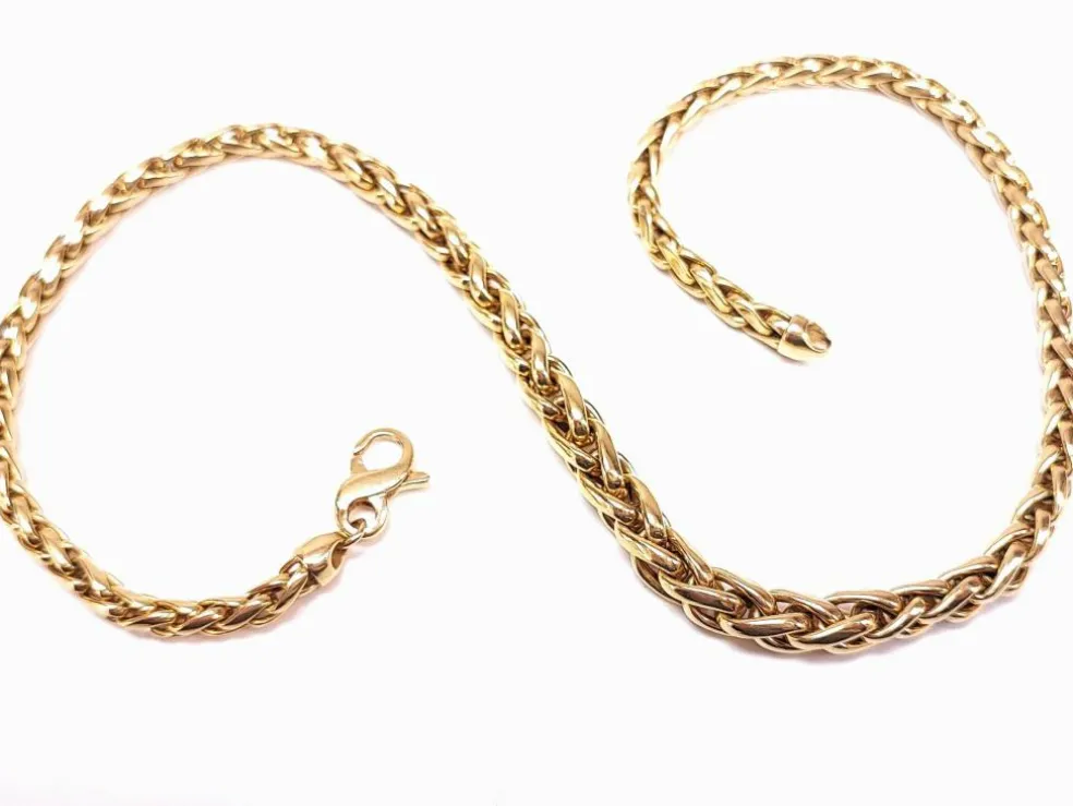 Collier maille palmier Or jaune