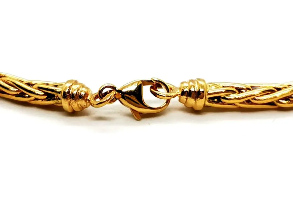 Collier Maille palmier Or jaune