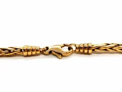 Collier Maille palmier Or jaune