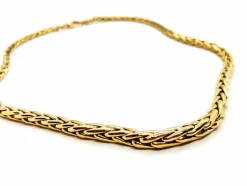 Collier Maille palmier Or jaune