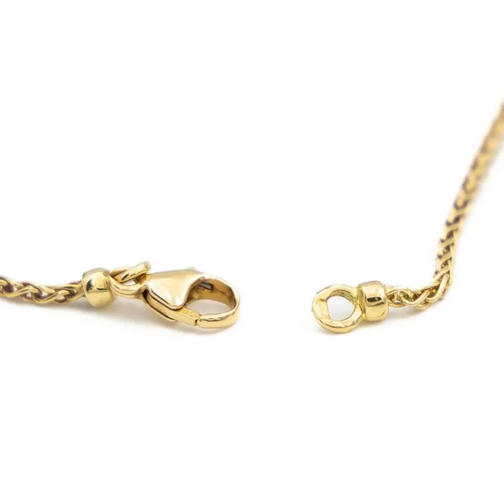 Collier Maille palmier Or jaune Diamant