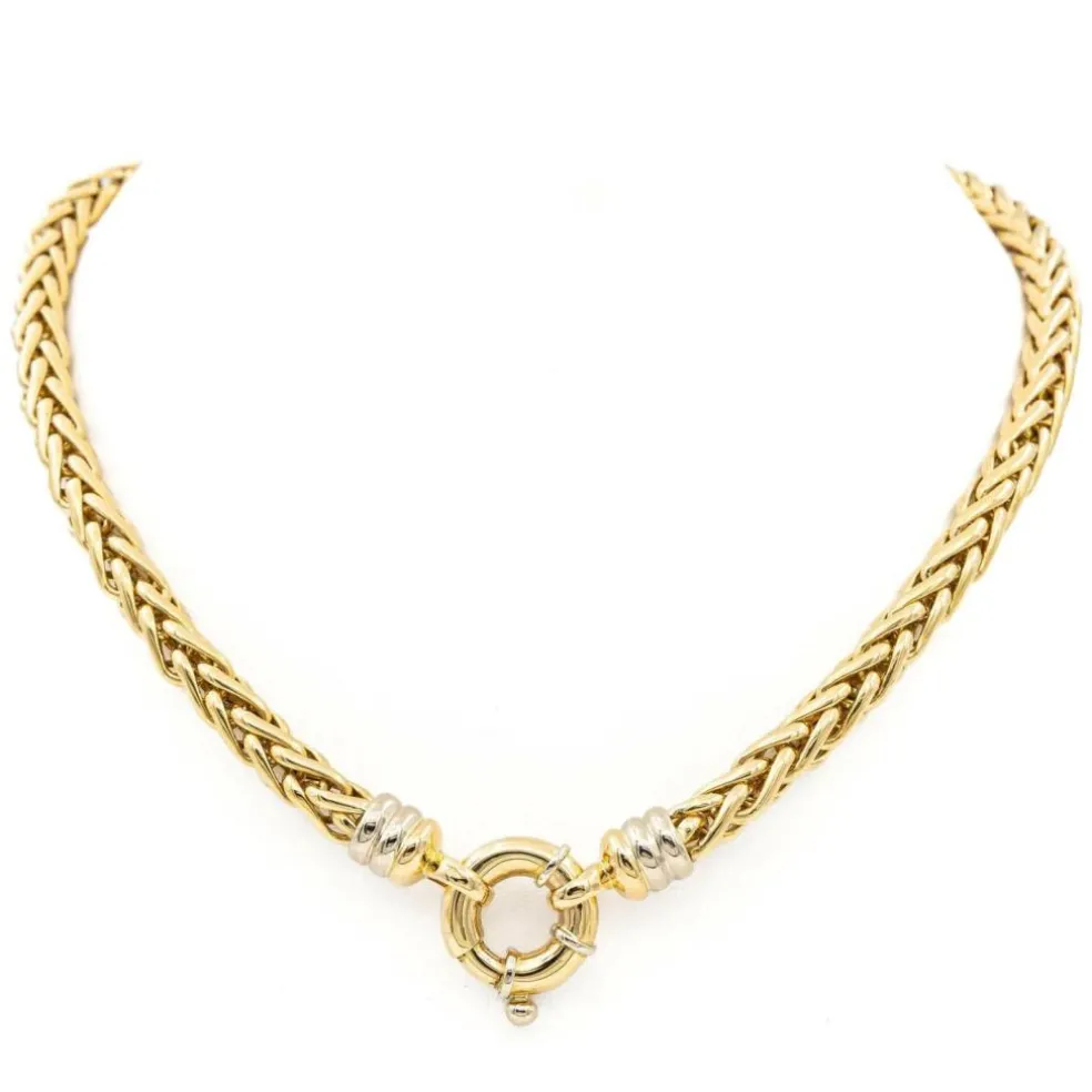 Collier Maille palmier Or jaune