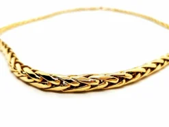 Collier Maille palmier Or jaune