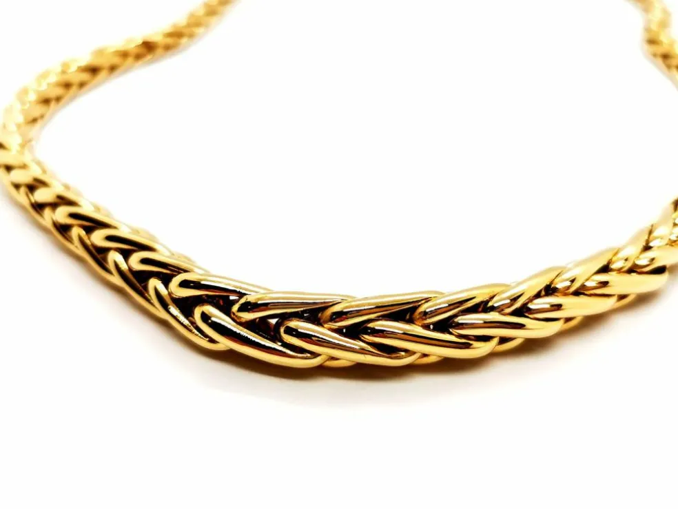 Collier Maille palmier Or jaune
