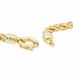 Collier Maille palmier Or jaune