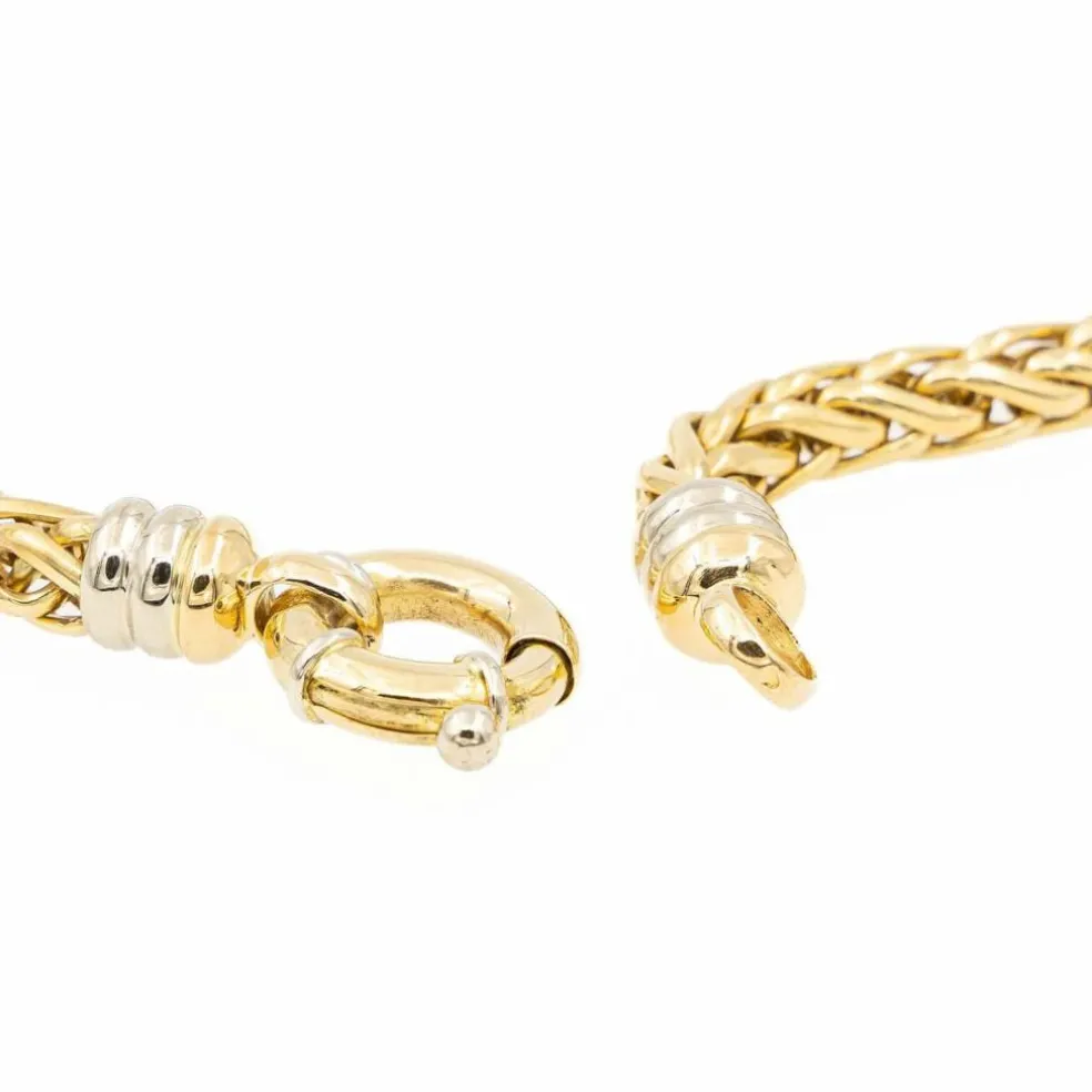 Collier Maille palmier Or jaune