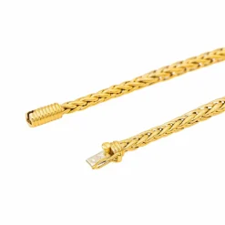 Collier Maille palmier Or jaune