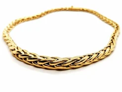 Collier Maille palmier Or jaune