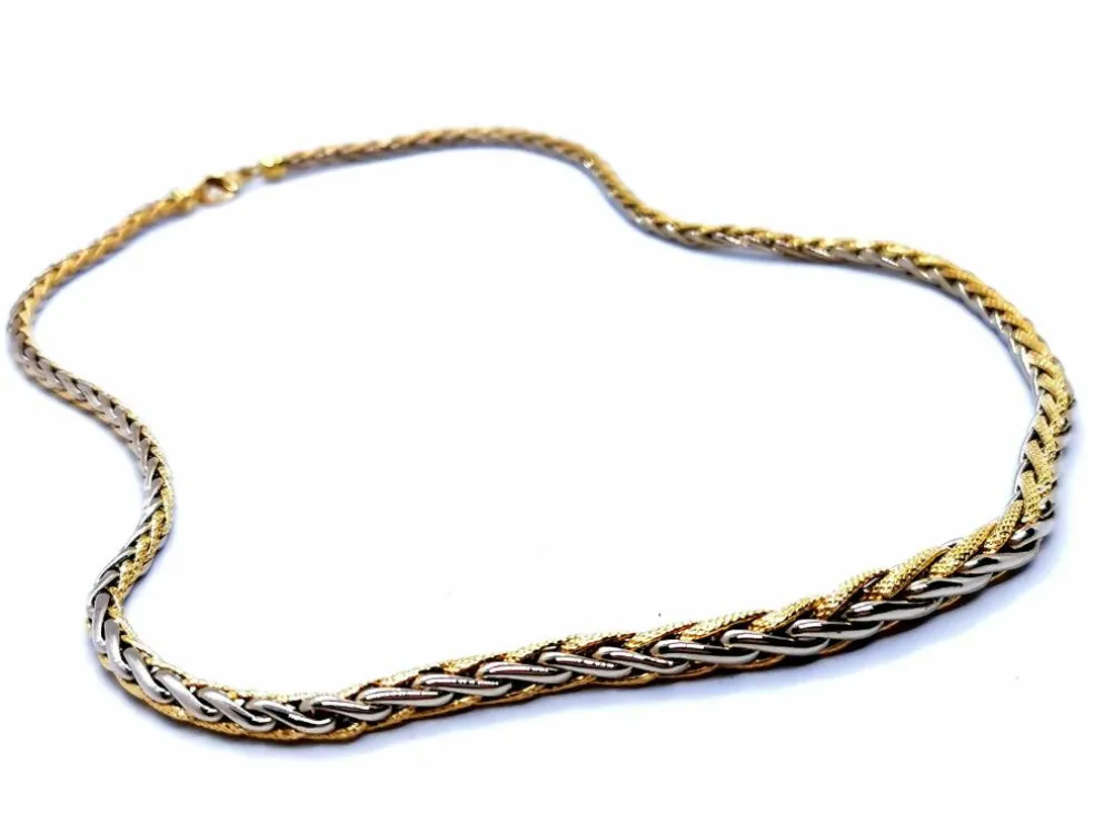 Collier Maille palmier Or jaune
