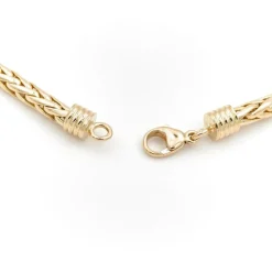 Collier Maille palmier Or jaune