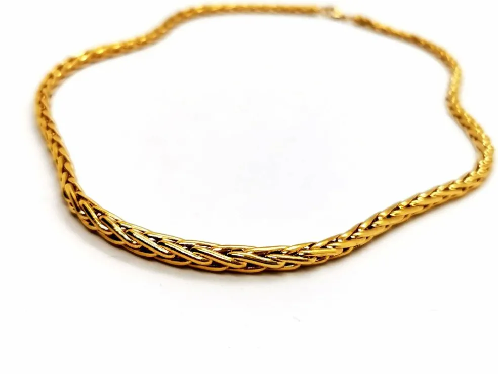 Collier Maille palmier Or jaune