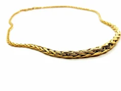 Collier Maille palmier Or jaune