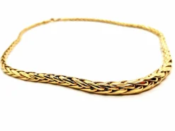 Collier Maille palmier Or jaune