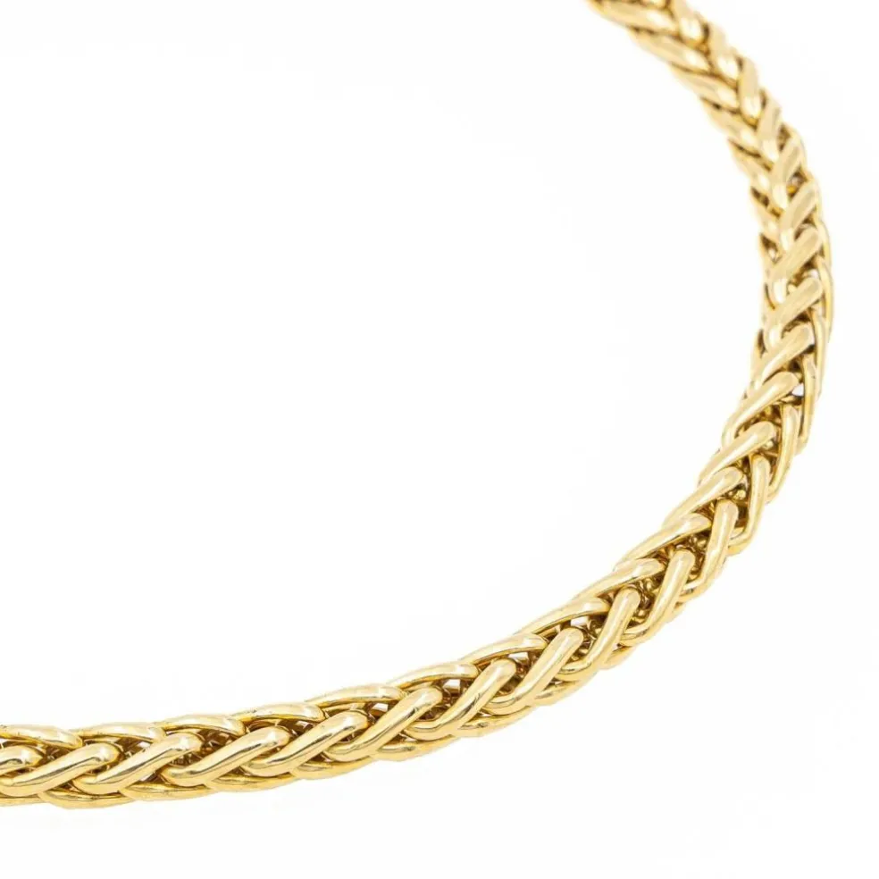 Collier Maille palmier Or jaune