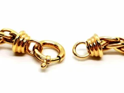 Collier Maille palmier Or jaune
