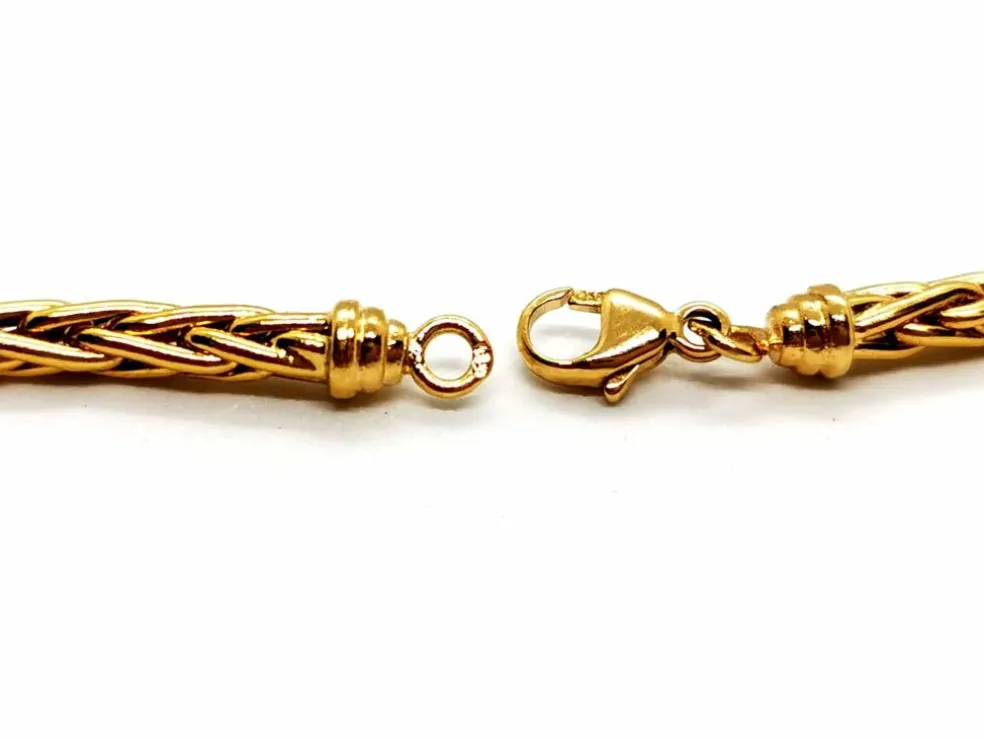 Collier Maille palmier Or jaune