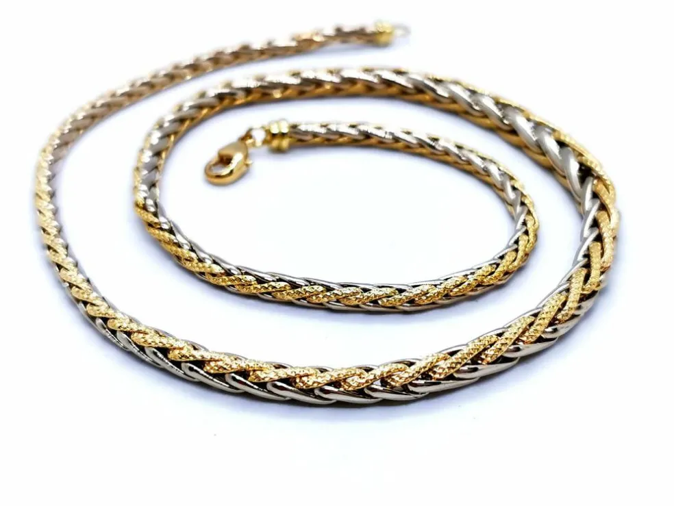 Collier Maille palmier Or jaune