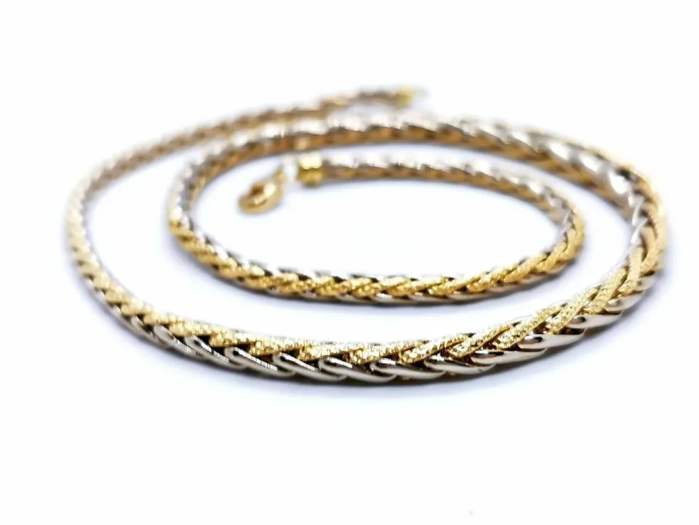 Collier Maille palmier Or jaune