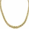 COLLIER MAILLE PLATE FANTAISIE