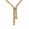 Collier maille Popcorn à pompons en or 18 carats