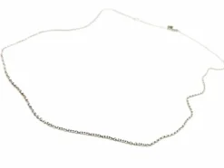 Collier Maille ronde Or blanc