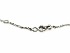 Collier Maille ronde Or blanc