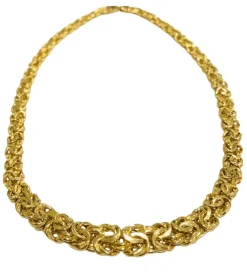 Collier maille royale or jaune