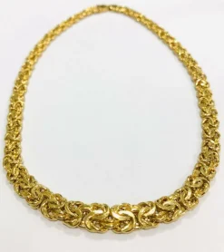 Collier maille royale or jaune