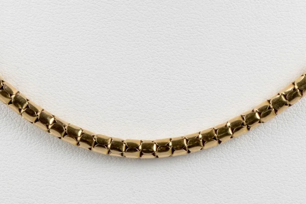 Collier maille serpent en or massif