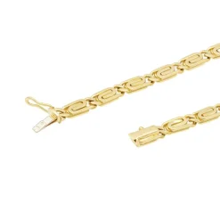 Collier Maille souple Or jaune Emeraude