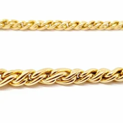 Collier maille torsadé chute or jaune