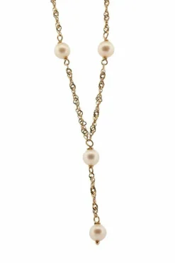 COLLIER MAILLE TORSADÉ PERLES