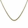 Collier maille torsadée 2 ors